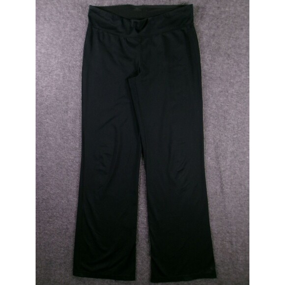 Champion Pants Women Medium Black Wide Leg Yoga Stretch Active Athleisure C9 - Picture 1 of 15